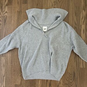 Aerie CozyUp Waffle Quarter Zip Sweater